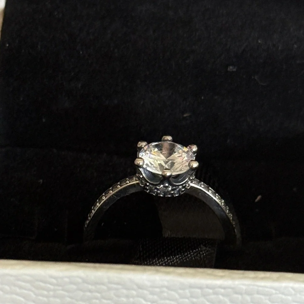 Pandora Sparkling Crown Solitaire Ring